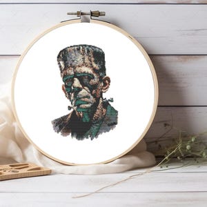 Horror Character cross stitch pattern, For Horror Decor, Happy Halloween Cross Stitch, instant pdf download, Pattern Keeper compatible pdf