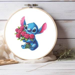 Stitch Cross Stitch Pattern - Cute Stitch Pattern - For Nursery Decor - For Kids Room Decor - Gift For Girls - Pattern Keeper Compatible PDF