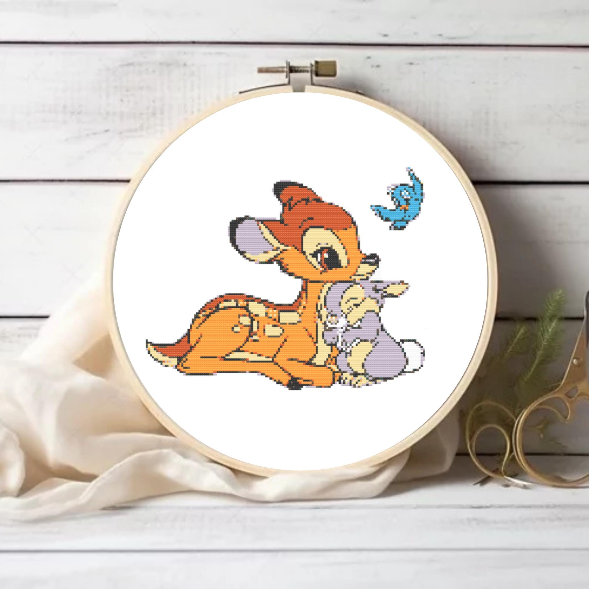 Bambi and Friends DIY Cross Stitch Pattern - Forest Animals Cross