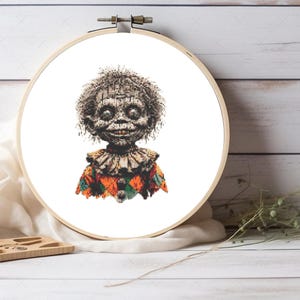 Horror Character cross stitch pattern, For Horror Decor, Happy Halloween Cross Stitch, instant pdf download, Pattern Keeper compatible pdf