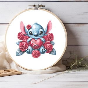 Stitch Cross Stitch Pattern - Cute Stitch Pattern - Gift For Girls - For Nursery Decor - For Kids Room Decor - Pattern Keeper Compatible PDF