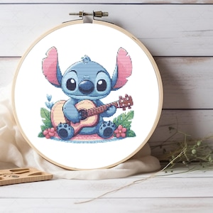 Stitch cross stitch pattern, Nursery decor,  For Kids Room Decor, For Wall Decor, Gift for girls, Gift for kids, Pattern Keeper compatible