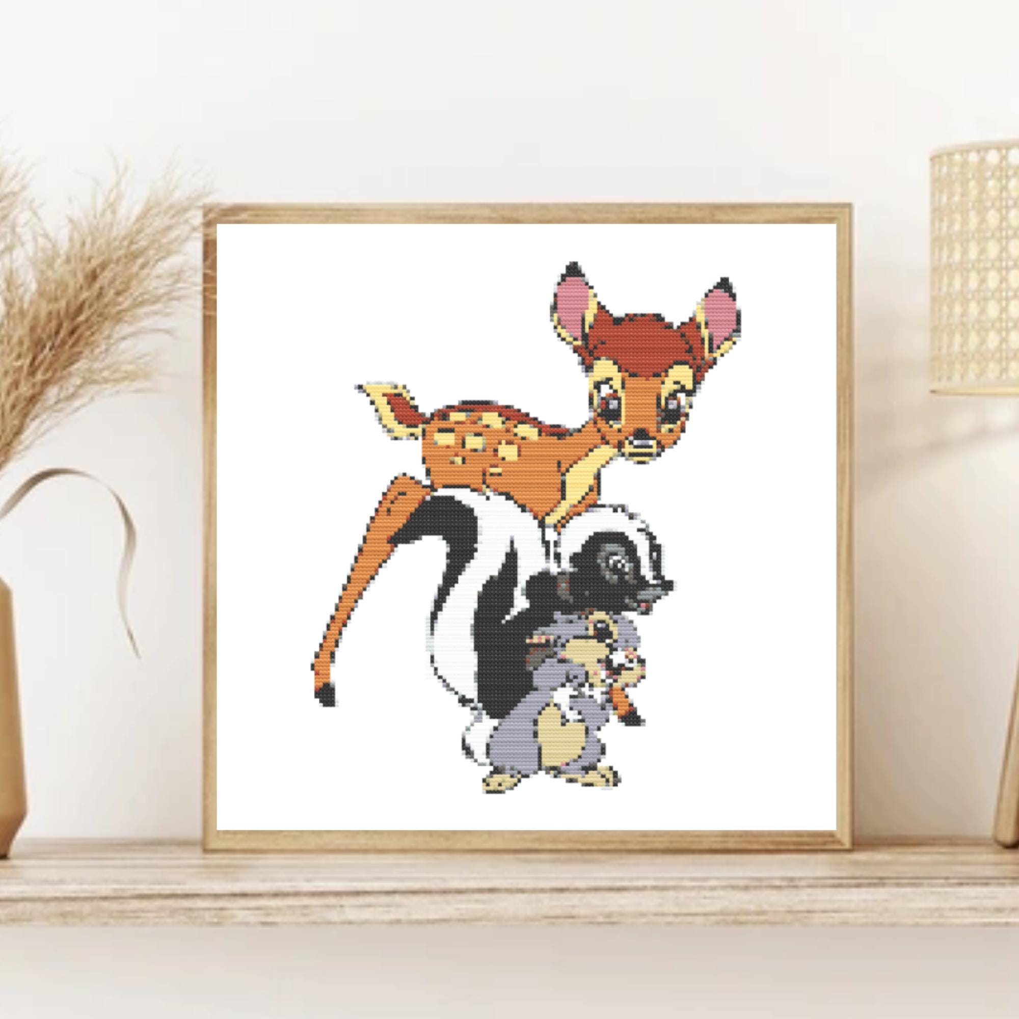 Bambi and Friends Cross Stitch Pattern | Forest Animals PDF Chart File ...