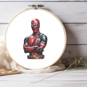 Superhero cross stitch pattern, Superhero pattern, For Kids Room Decor, For Nursery poster, Gift for kids, Pattern Keeper compatible pdf