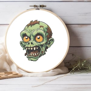 Horror Character cross stitch pattern, For Horror Decor, Happy Halloween Cross Stitch, instant pdf download, Pattern Keeper compatible pdf