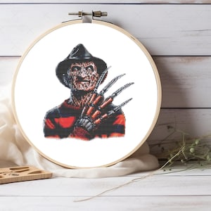 Horror Character cross stitch pattern, For Horror Decor, Happy Halloween Cross Stitch, instant pdf download, Pattern Keeper compatible pdf