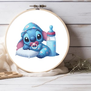 Baby Stitch cross stitch pattern, Nursery decor,  For Home Decor, For Wall Decor, Gift for girls, Gift for kids, Pattern Keeper compatible