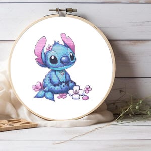 Stitch Mermaid cross stitch pattern, Stitch pattern, For Nursery Decor, For Kids Room Decor, Gift for girls, Pattern Keeper compatible pdf