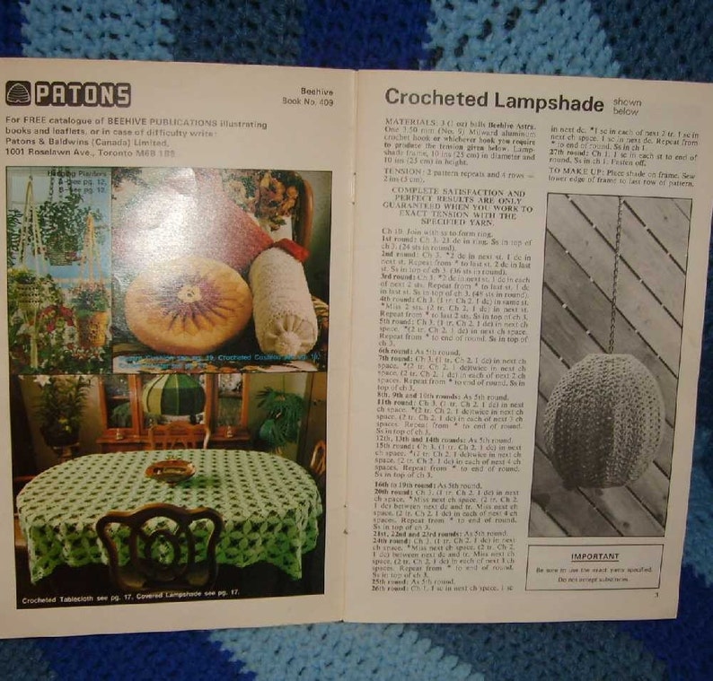 Patons Furnishing With Yarn Book 409