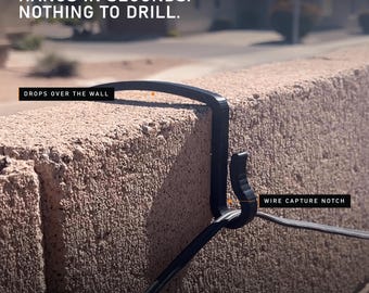 No Drill String Light Hangers/Hook (UV & Heat Resistant Plastic)