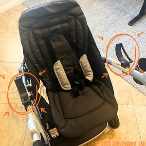 Car Seat Stability Bracket—ONLY for Graco Ready2Grow LX 2.0 Double Stroller (Model 2139826)