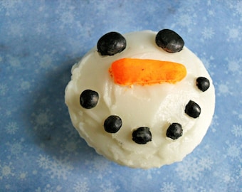 Snowman Cupcake Soap