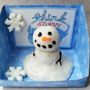 Melting Snowman Soap Handcrafted