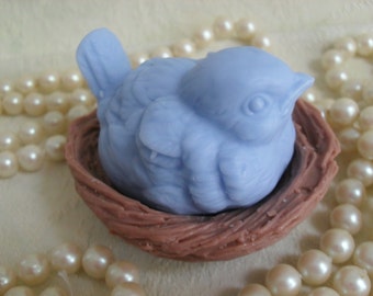 Blue Bird in Nest Soap