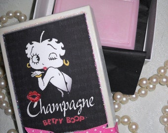 Betty Boop Pink Champagne Soap
