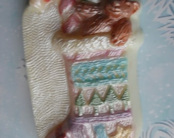 Hand Painted Soap Christmas Stocking Soap