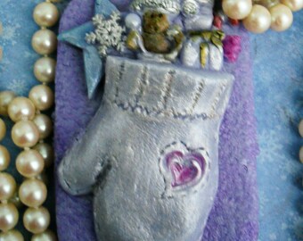 Mitten Full of Toys Handcrafted Soap