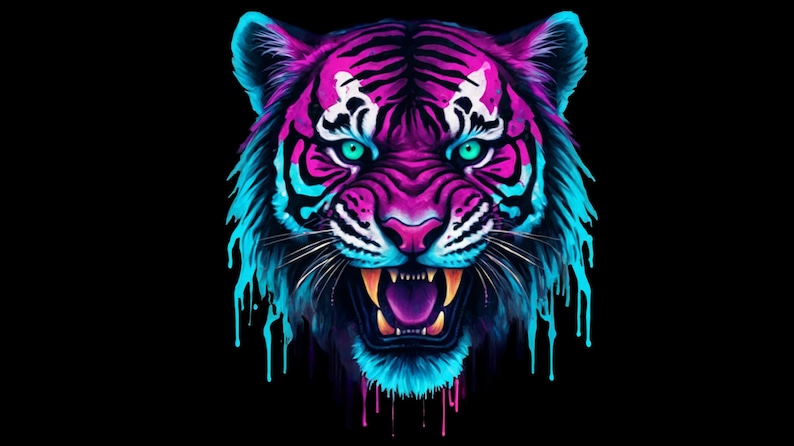 100 Electric Neon PNG Graphics: T-Shirt & Sticker Designs (Digital Download) image 10