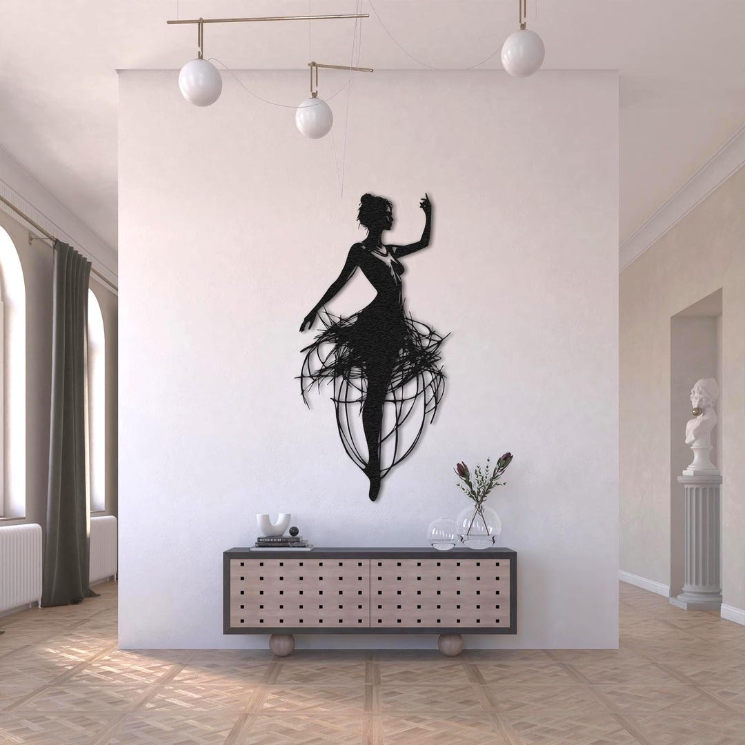Modern Minimalist Woman Dance Wall Art