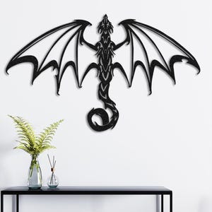 Ancient Dragon Wall Decor, Dragon Metal Wall Art,Game Room Decor ,Man Cave Decor,Metal Wall Decor, Unique Gift,Home Decor,Her Gift,Wall Deco
