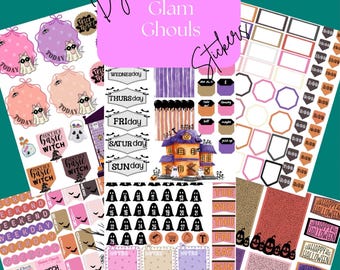 Pastel Halloween Digital Stickers: Planner Decorations (Digital Download)
