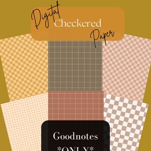 Geruit digitaal papier: Goodnotes-planningspagina&#39;s (digitale download)