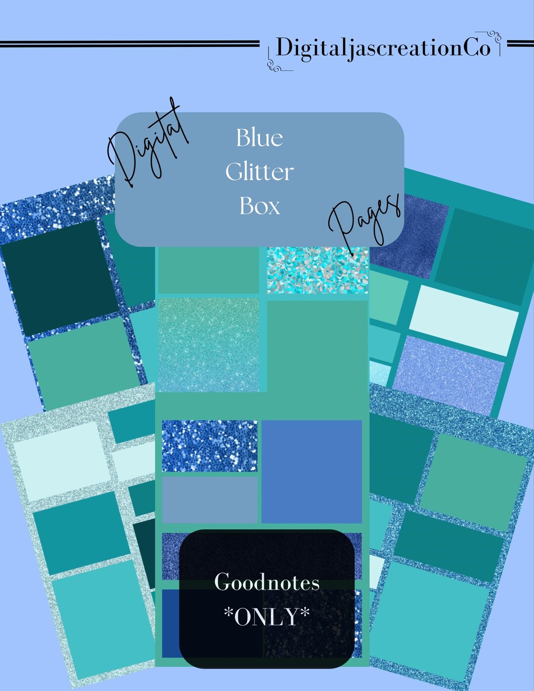 Blue Box Digital Paper: Goodnotes Planning Pages (digital Download) - Etsy