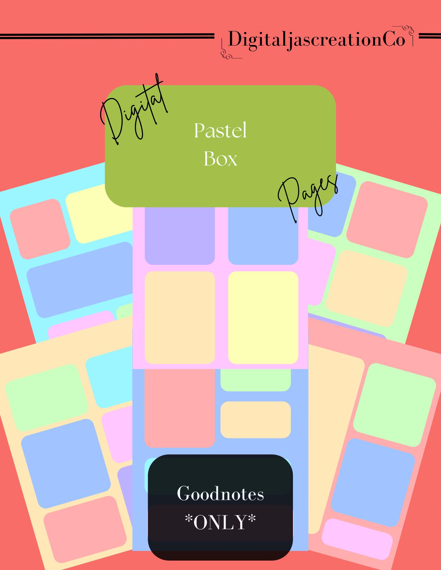 Pastel Box Digital Paper: Goodnotes Planning Pages (digital Download ...