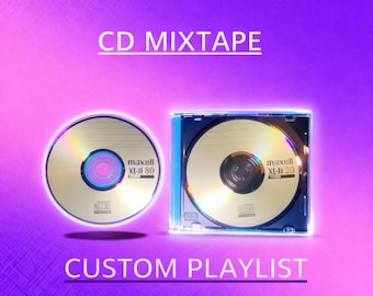 Mixtape de CD personalizado: lista de reproducción personalizada de hasta 80 minutos