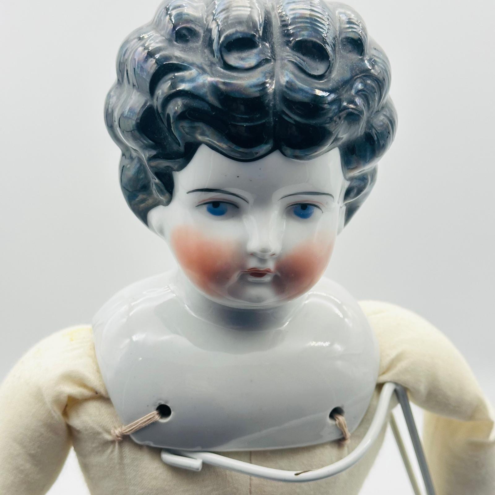 Vintage German China Head Doll - Etsy
