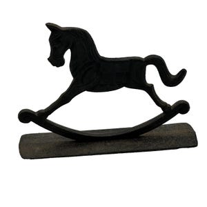 Vintage Cast Iron Rocking Horse