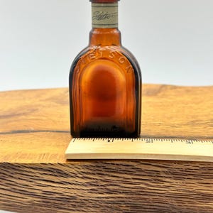 Vintage Stetson 1.5 Ounce Embossed Cologne Bottle With Metal Top image 3