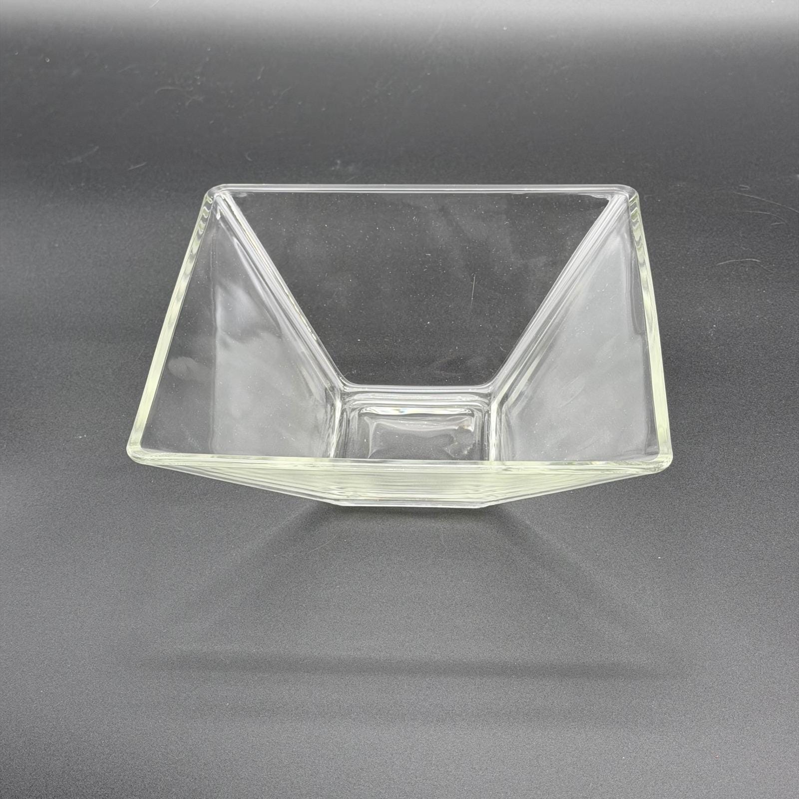 Square Vintage Glass Bowl - Etsy