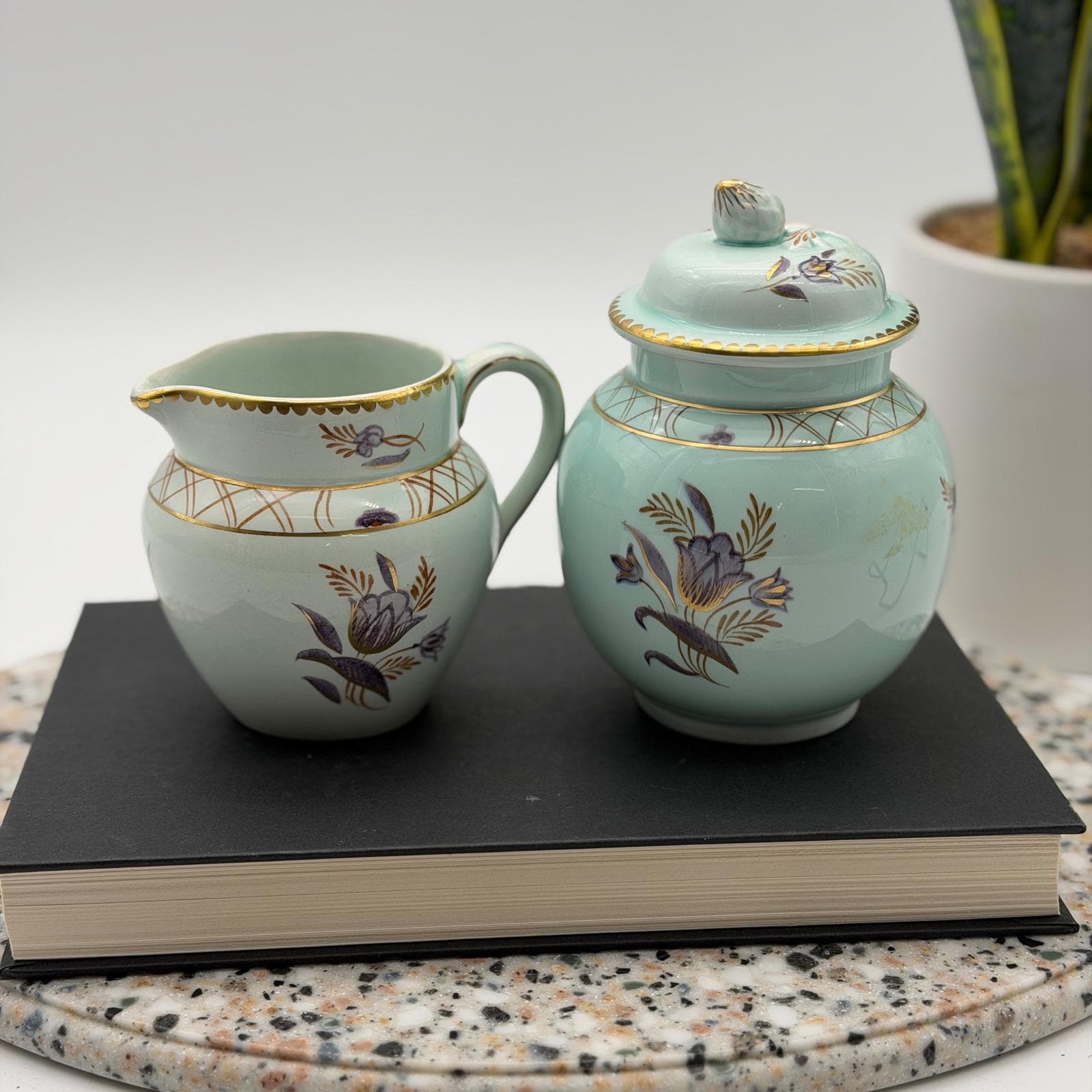 アンティーク　sugar pot and milk pitcher Milk Jug Sugar Bowl Set - Etsy