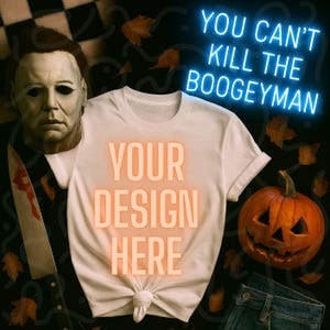 Boogeyman Halloween T-shirt Mockup