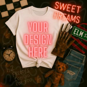 Freddy Halloween T-shirt Mockup