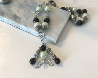Upcycled Beaded Necklace: Handgemachte Vintage-Stil Juwel Halskette