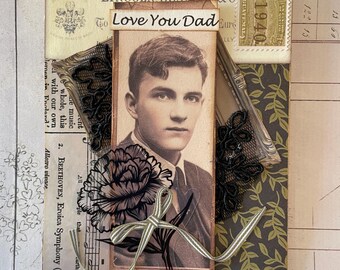 Handmade Vintage-Style Dad Birthday Card