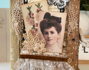 Handmade Victorian Junk Journal - Vintage-inspired junk journal