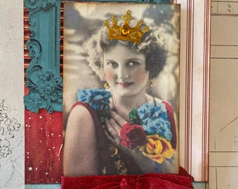 Handmade Vintage Style Birthday Card - Wishes