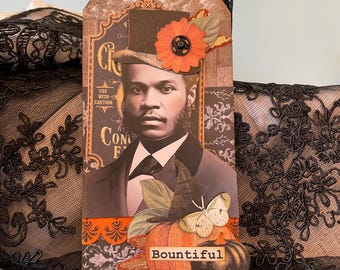Fall/Thanksgiving Mixed Media Tag