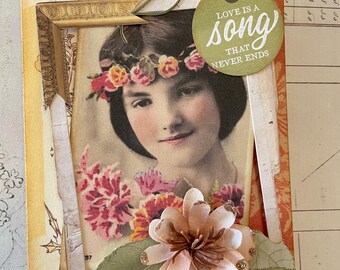 Handmade Vintage-Style Friendship Card