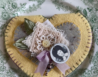 Wool Needle Book: Hand Stitched Needle Storage with Lace