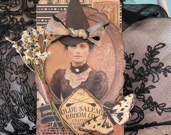 Halloween Mixed Media Tags (set of 2)