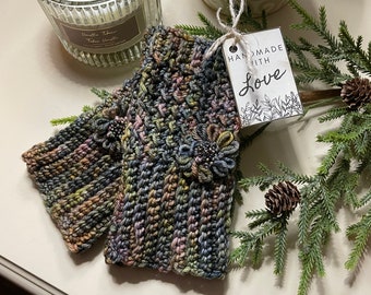 Handmade Crochet Fingerless Gloves - Fingerless Gloves Mitts