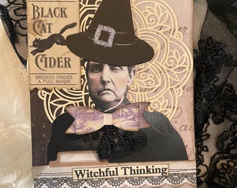Handmade Vintage-Style Halloween Card