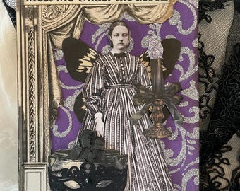 Handmade Vintage-Style Halloween Card
