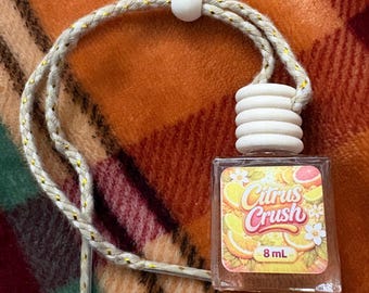 Citrus Crush Car Diffuser | Fresh Scent Hanging Air Freshener | Summer Car Accessory