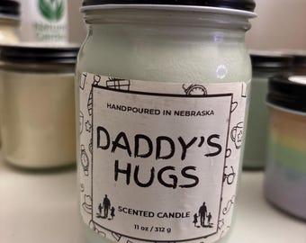 Daddy's Hugs Soja-geurkaars – gezellig troostcadeau voor papa