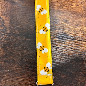 Honey Bee Wristlet Keychain
